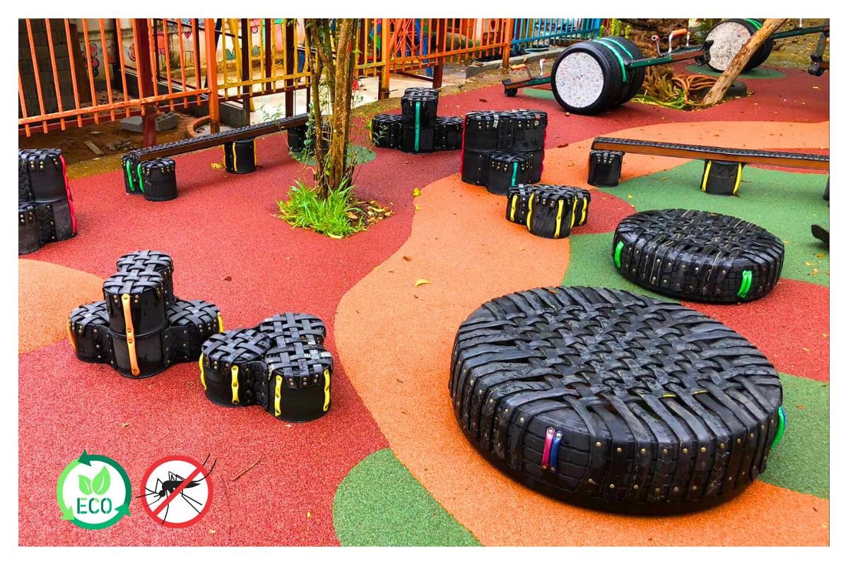 Parquinho sustentável para escolas